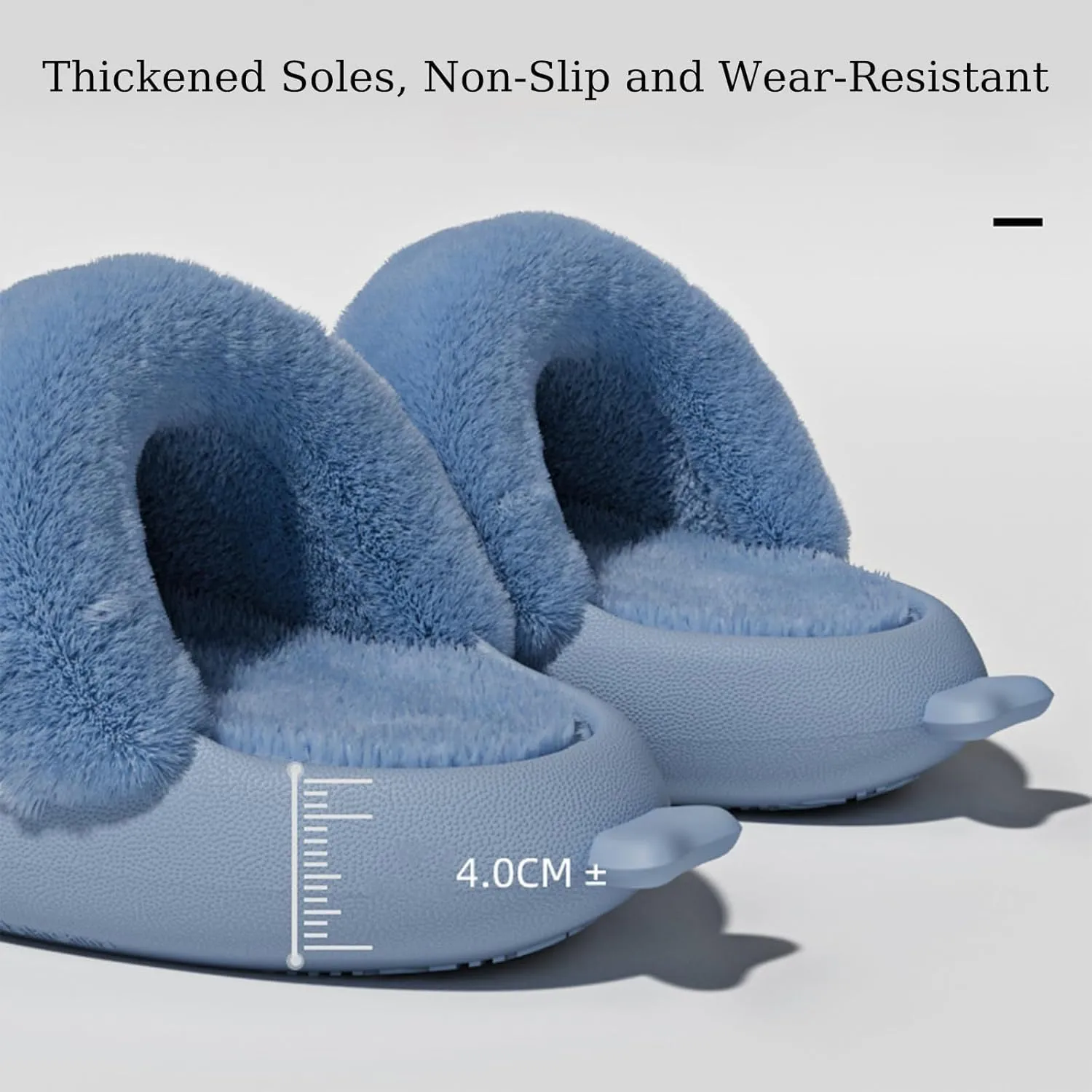 Shark Polar Flip Flops for Kids, Shark Slides Kids, Waterproof Winter Slippers, with Removable Plush Insole