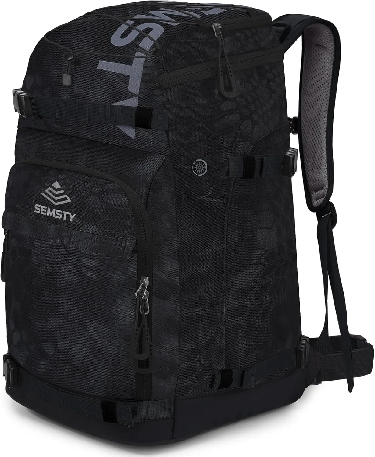 Ski Boot Bag, 55L Waterproof Ski and Snowboard Boots Travel Backpack for Skis, Snowboard, Ski Helmet, & Accessories