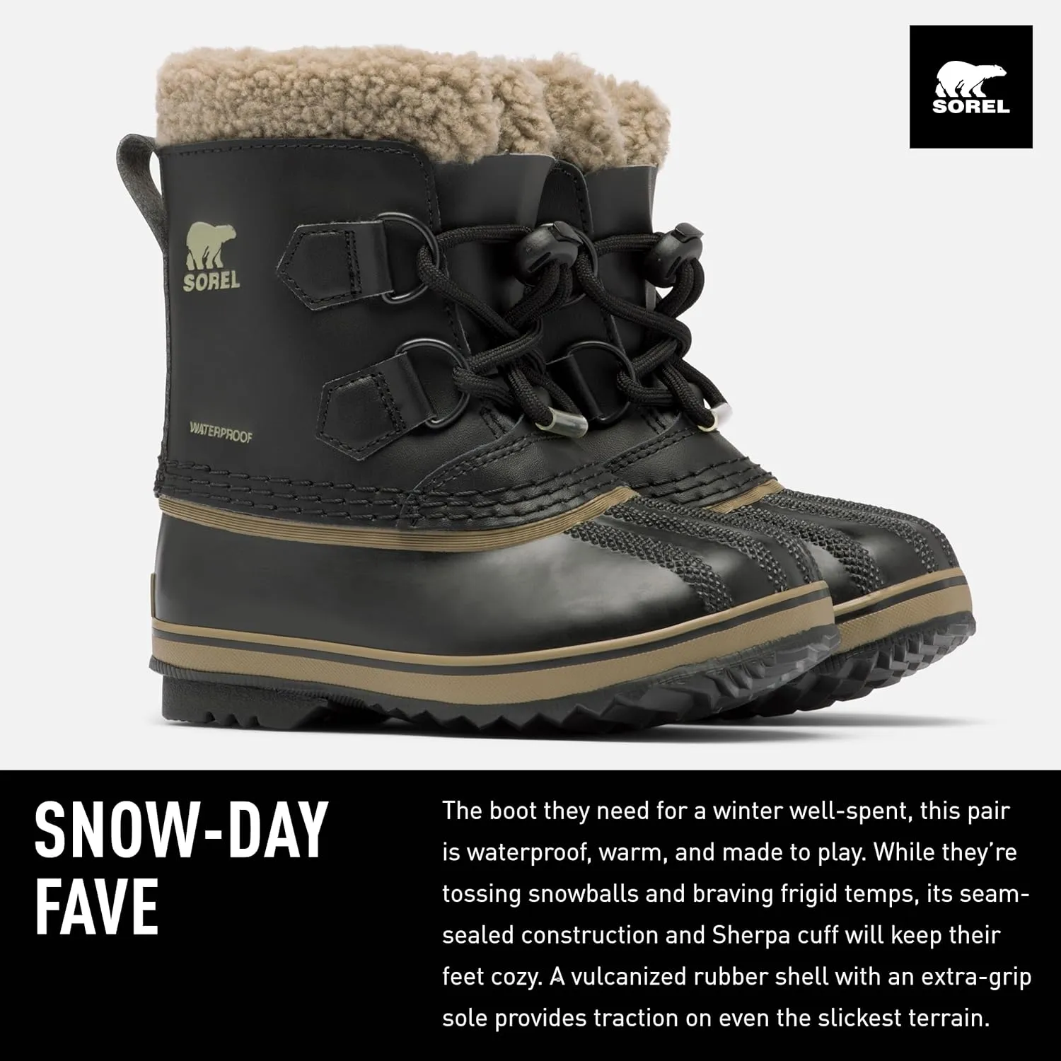 Sorel CHILDRENS Yoot PAC Waterproof Youth Unisex Little Boots