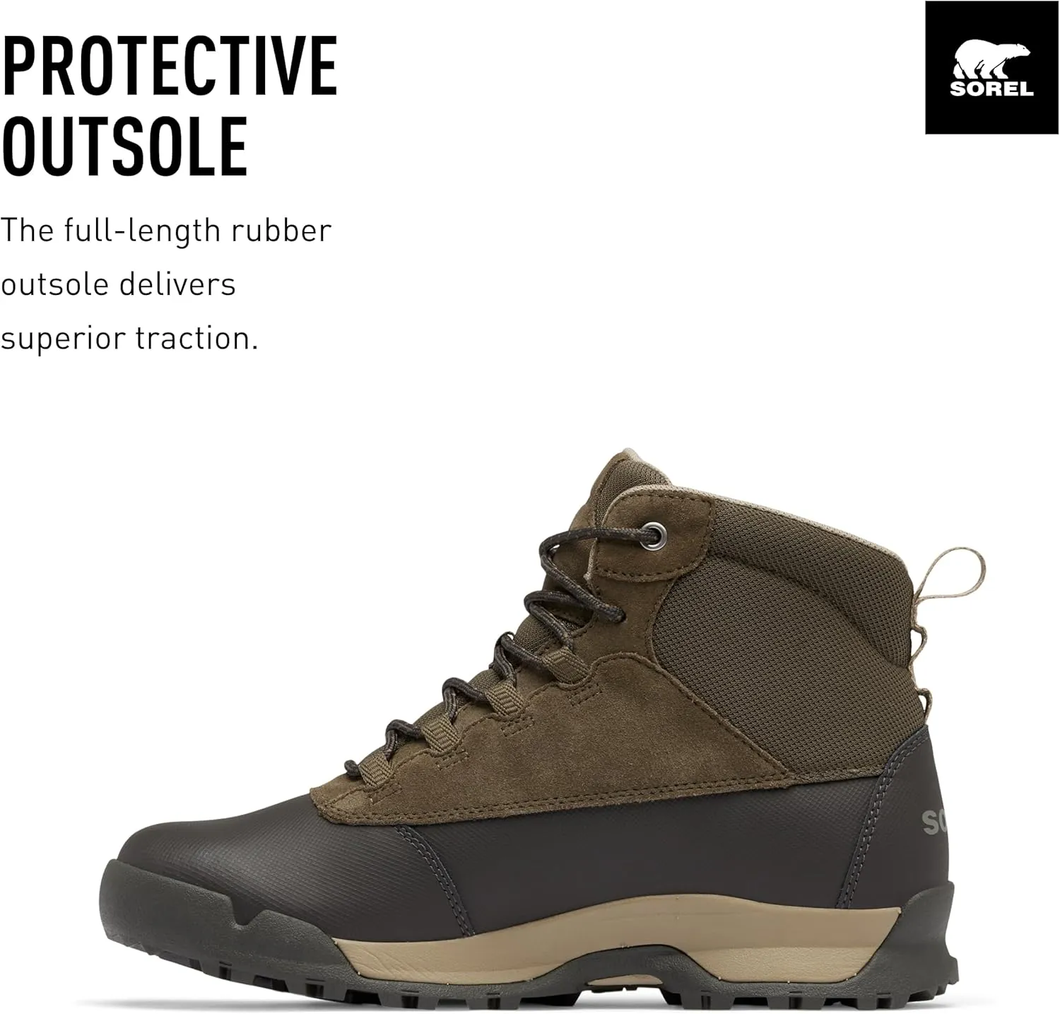 SOREL Men's Buxton Lite Lace Plus Waterproof Boot