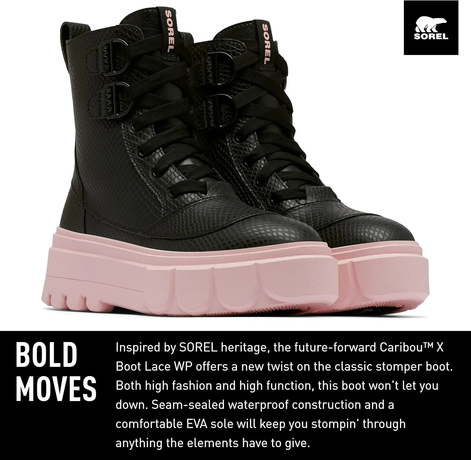 SOREL Women's Caribou X Lace Waterproof Boot
