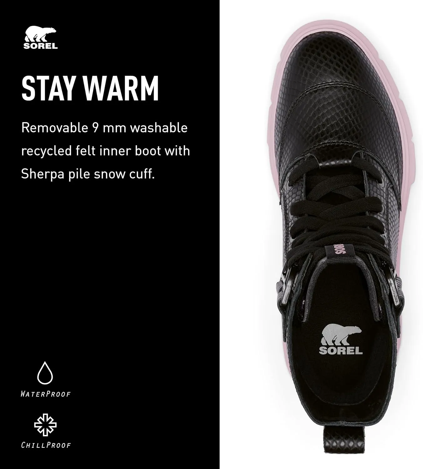 SOREL Women's Caribou X Lace Waterproof Boot