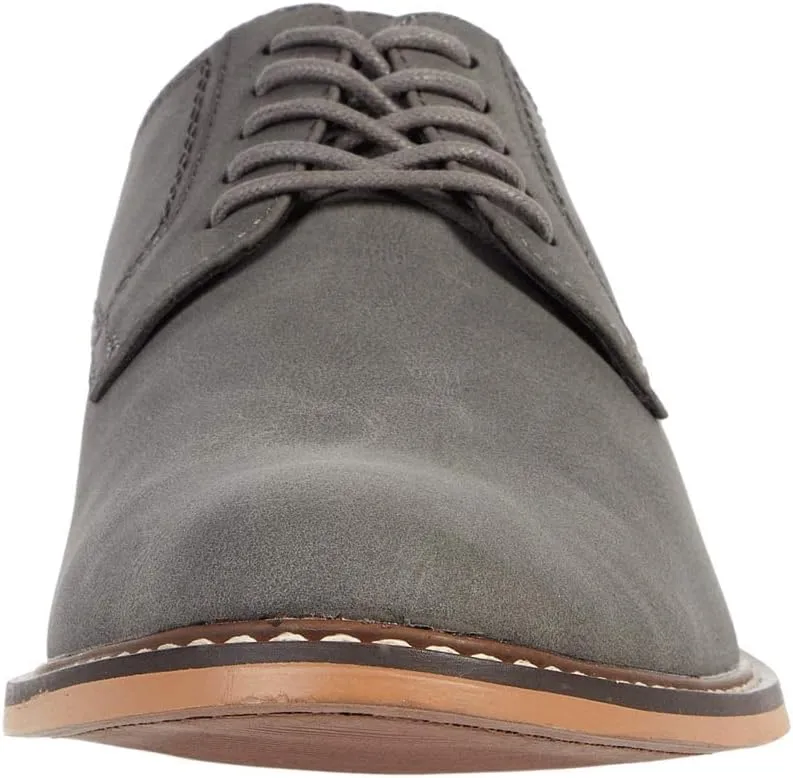 Steve Madden Ajapp Oxford Shoes for Men - Man-Made Upper with Lace-Up Vamp, Round Toe Design, and Durable Outsole