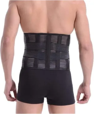 Support Straps Lower Back Belt Lumbar Support Belt Sexy Slimming Waistband Fitness Waist Trainer Relief Lumbar Support,Black-Large