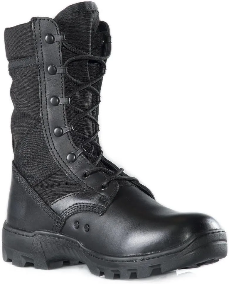 TACTICAL RESEARCH TR Men's JUNGLE RUNNER TR900 Lightweight Hot Weather Panama Boot, Black - 10 R