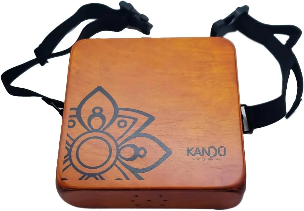The Kandu Mashbox - is the first-ever wearable drum shaker,small Cajon designed to meet the needs of every percussionist-natural (Nut Brown)