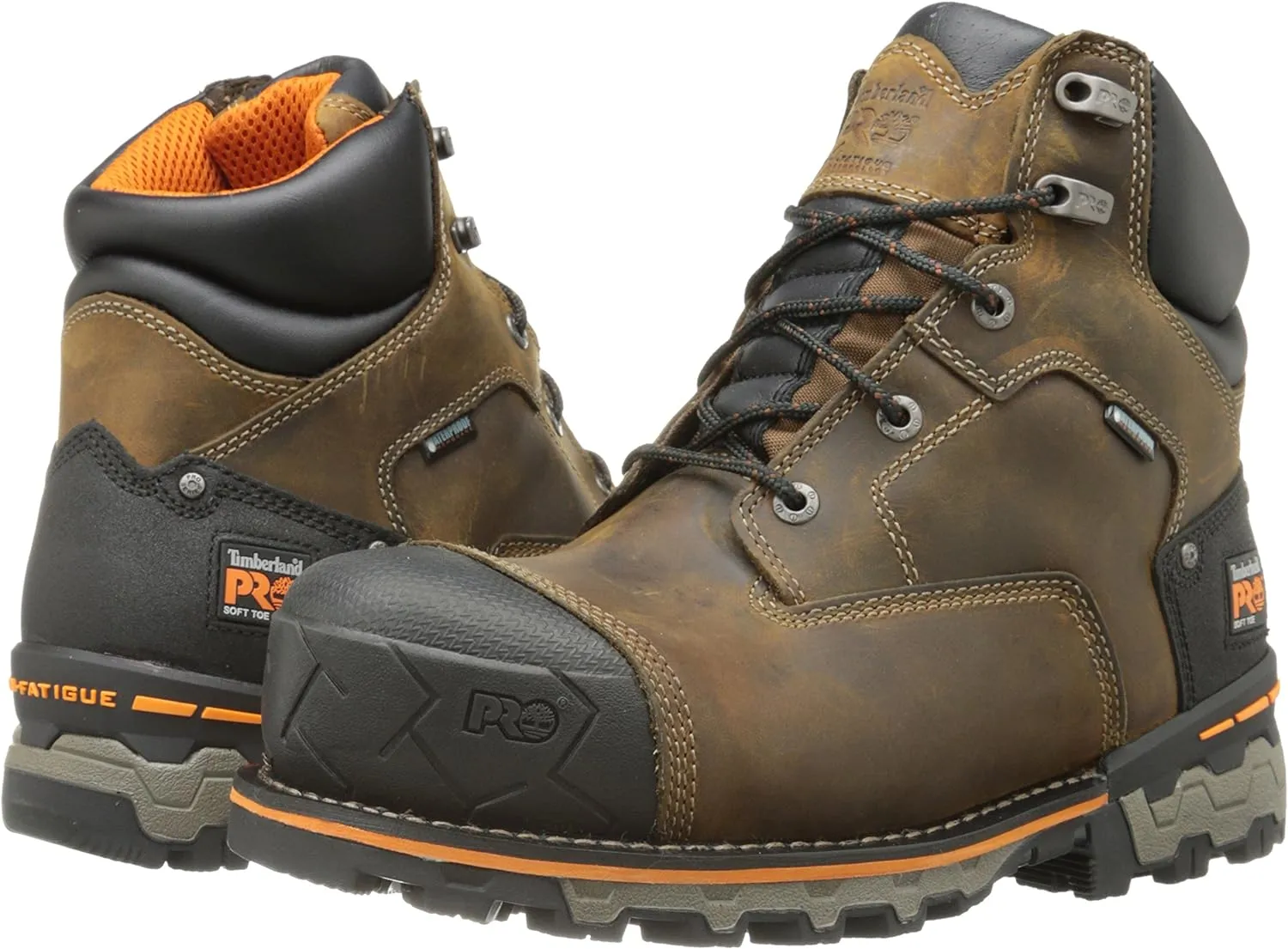 Timberland PRO Men's 6 Inch Boondock Soft Toe WP Industrial Work Boot