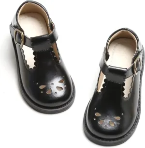 Toddler Girl Mary Jane Dress Shoes-Little Girl School Uniform Shoes for Wedding Party