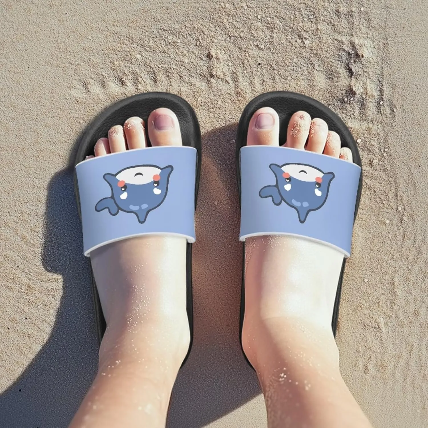 Toddler Sandals Comfy Sport Slides Non-slip Beach Slides Garden Slip On Shoes Water Friendly Bath Slippers