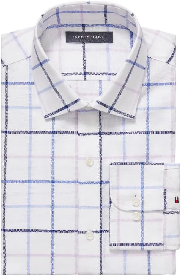 Tommy Hilfiger Men's Dress Shirt Regular Fit Oxford