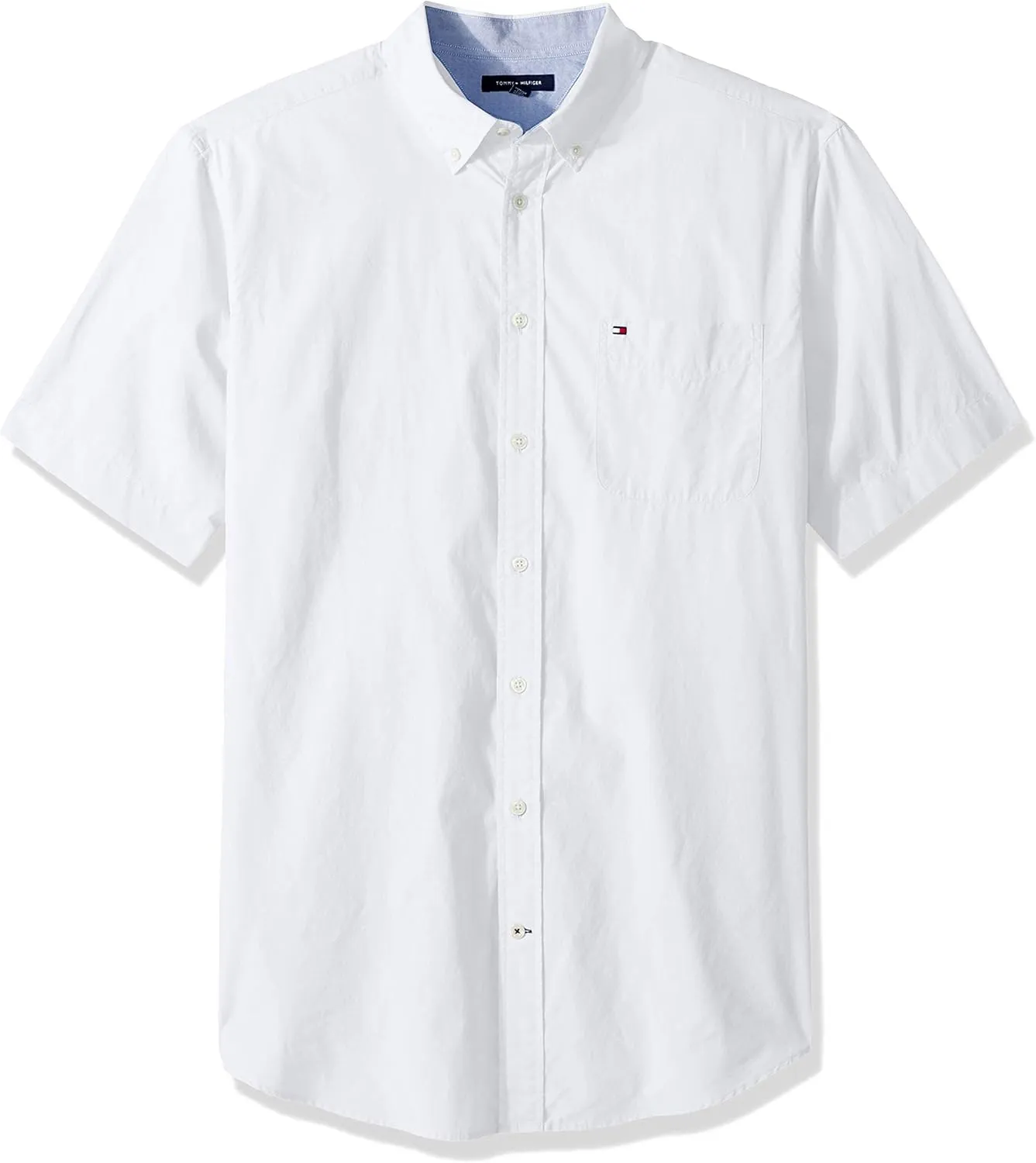 Tommy Hilfiger Men's Short Sleeve Casual Button Down Shirt in Classic Fit