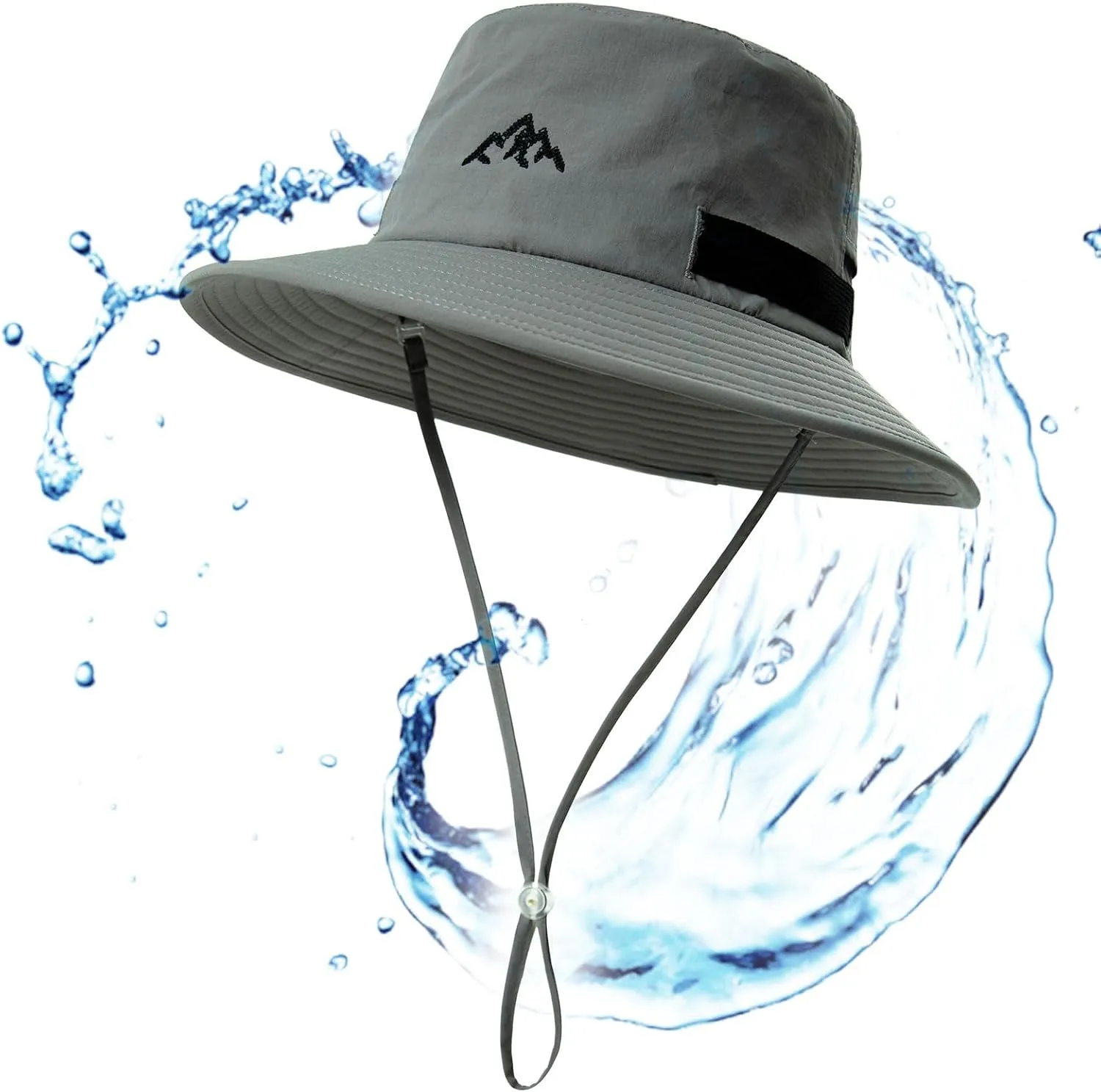 TOP-EX L/XL/XXL UV50  Waterproof Bucket Sun Hat for Fishing Golf Hiking All-Weather Outdoor Rain Hat Stiff Brim