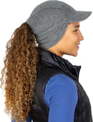 TrailHeads Fleece Ponytail Hat for Women – Trailblazer Reflective Winter Hat with Ponytail Hole for Workouts