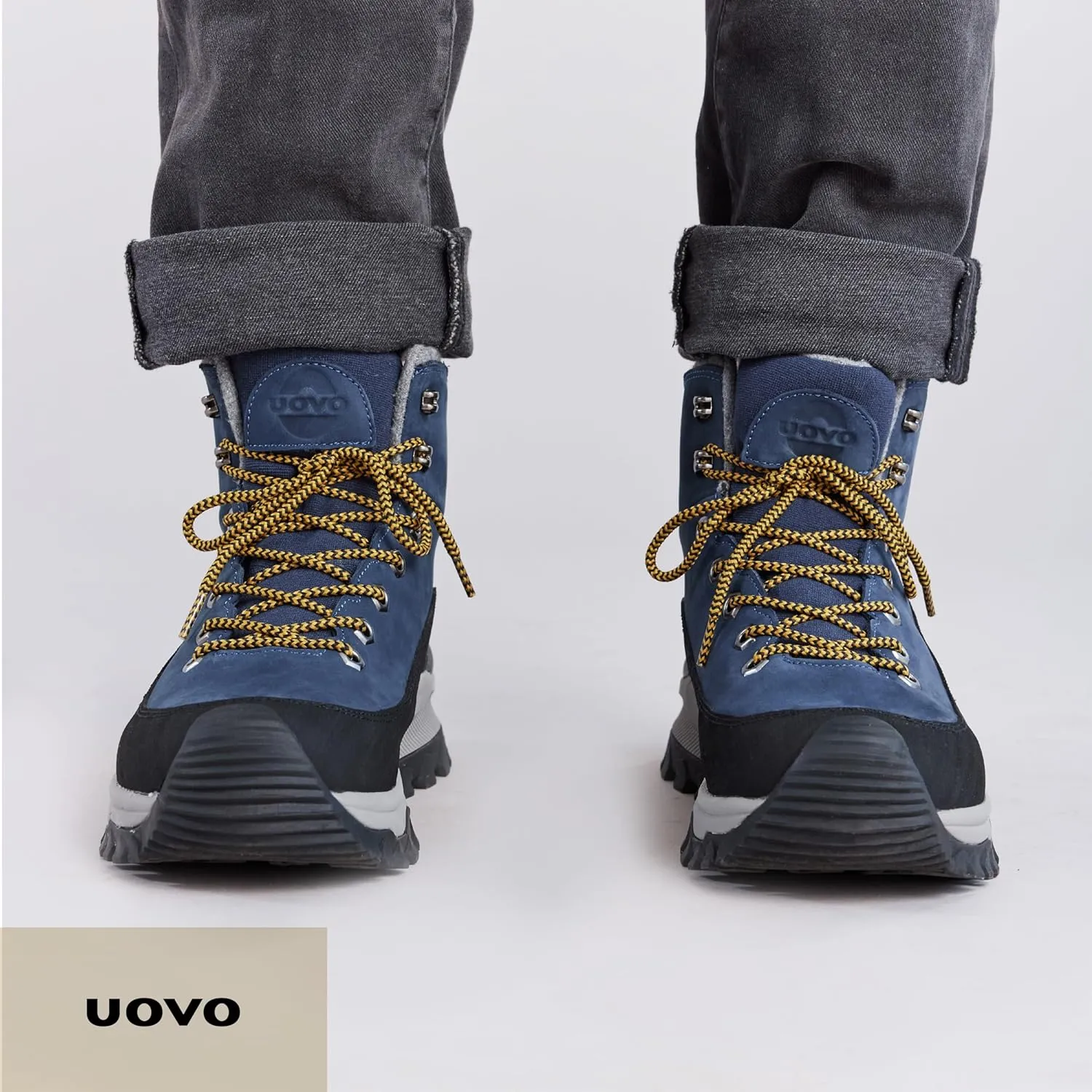 UOVO Men’s Winter Boot, Waterproof Leather