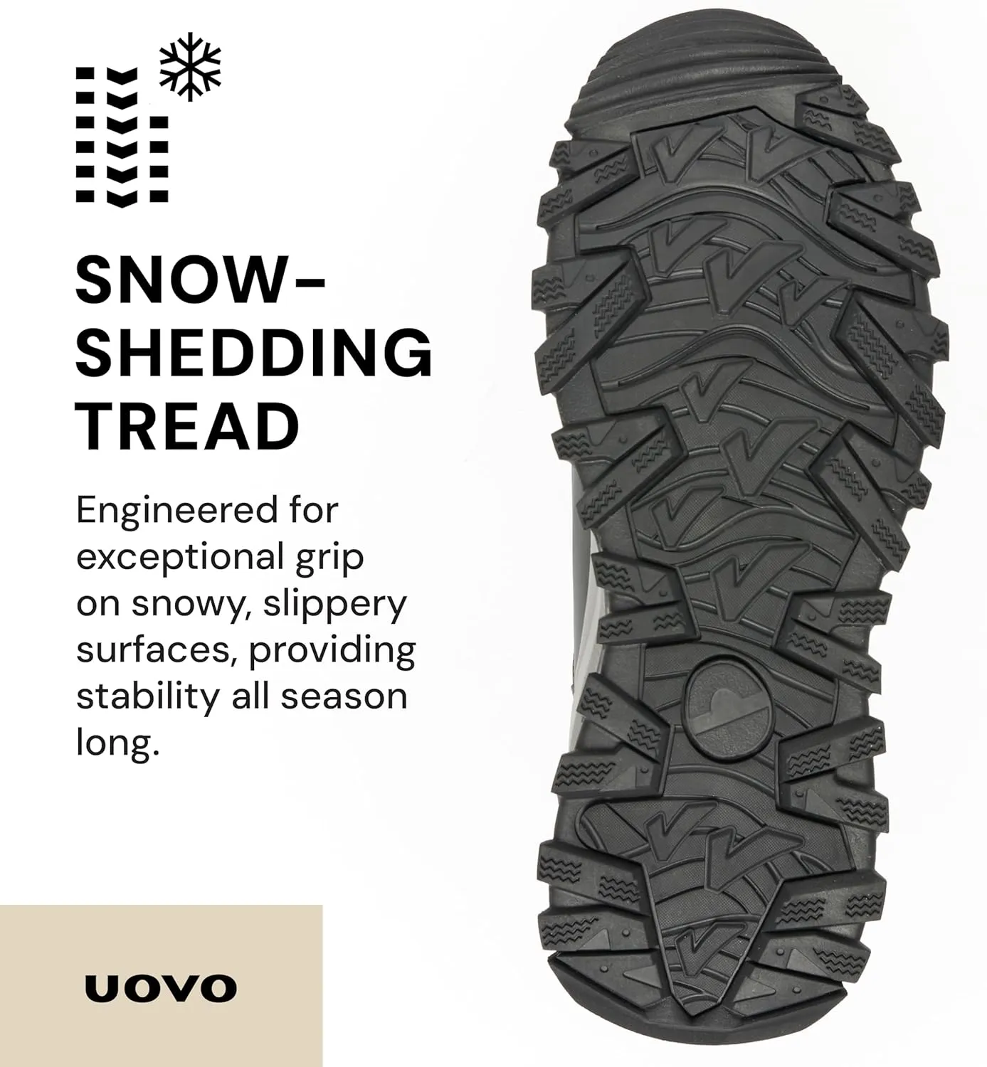 UOVO Men’s Winter Boot, Waterproof Leather