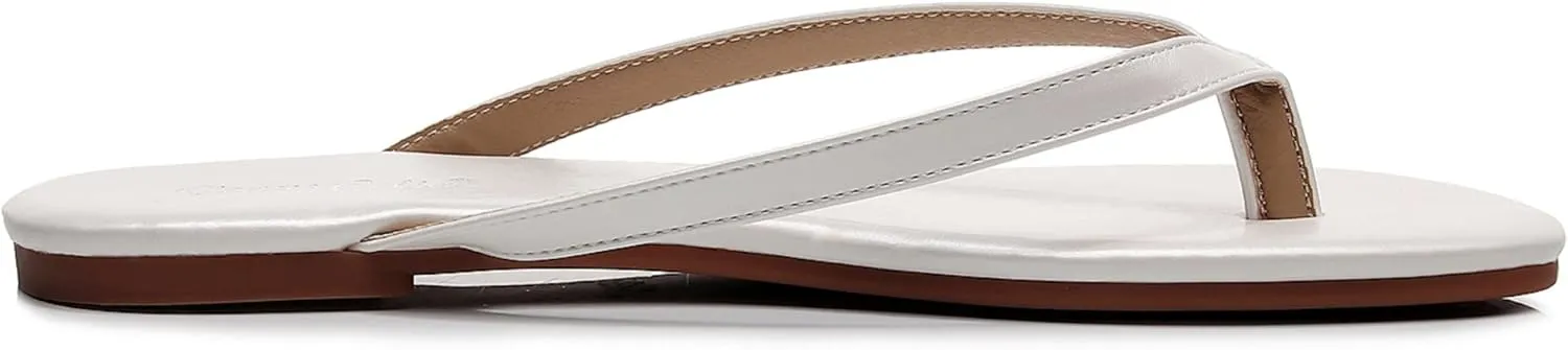 VenusCelia Women's Colorful Wide Flip Flop