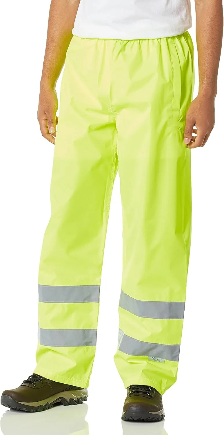 Viking Open Road 150D High Vis Work Pants for Men and Women - Waterproof High Visibility Rain Gear; ANSI/ISEA, CSA Compliant