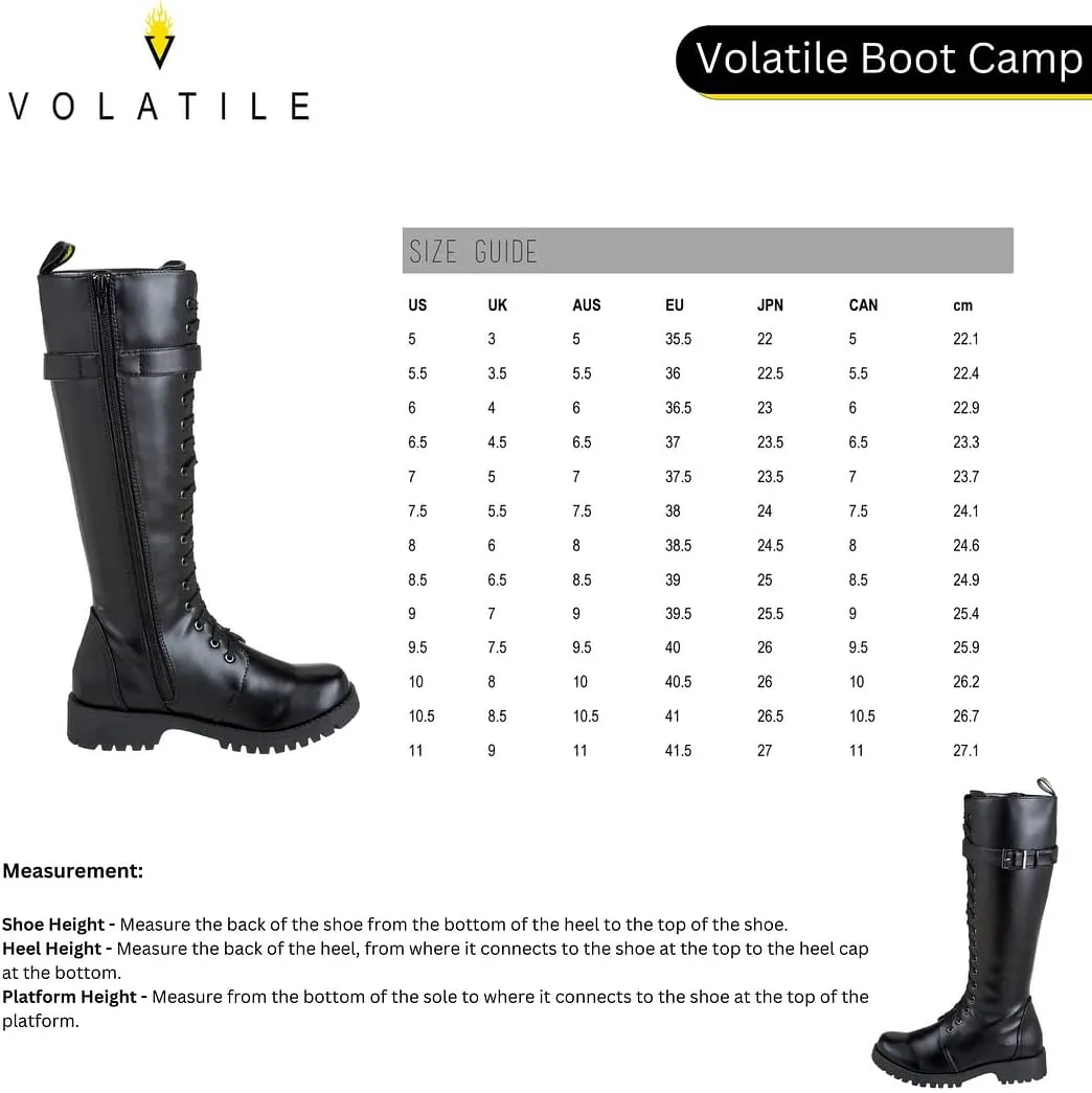 Volatile Women's Boot Camp Combat Boot - Great for Lara Croft Costume