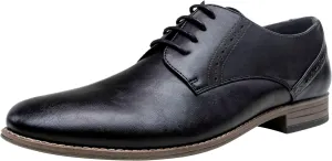 Vostey Men's Dress Shoes Formal Oxford Shoes Classic Lace Up Derby Shoes
