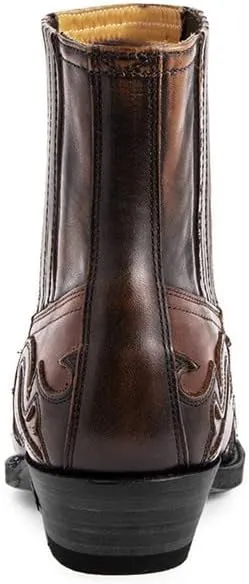 Western Cowboy Boots Breathable Casual Comfortable High top Embroidered Pointed Toe Stitched Oxford Boots