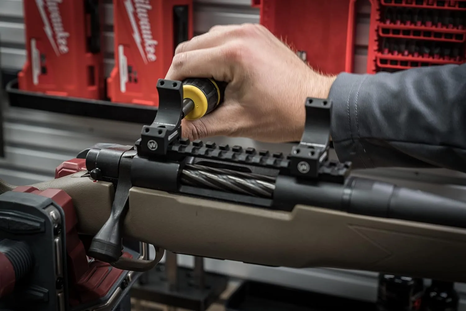 Wheeler Sporter Scope Rings with Interchangeable Base for Mounting Scopes on Picatinny and Weaver Rails