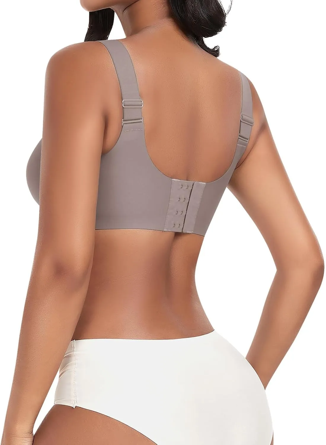 Wireless Bras for Women No Underwire Seamless Full Coverage Comfortable Everyday Bra with Medium Support