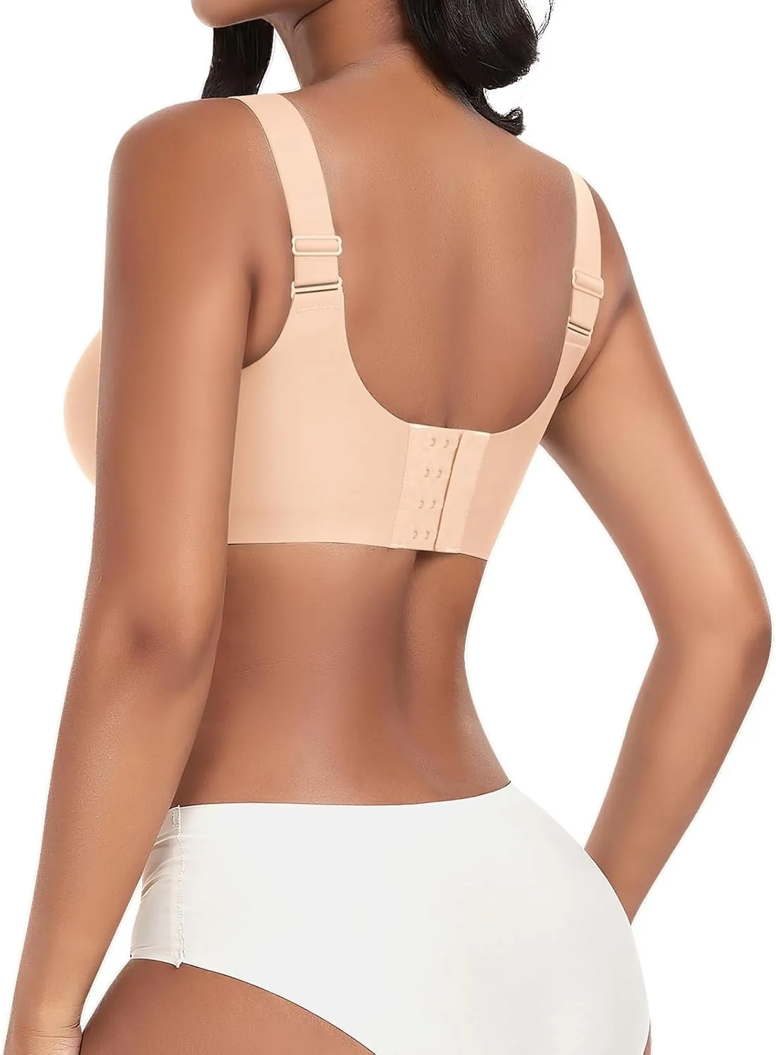 Wireless Bras for Women No Underwire Seamless Full Coverage Comfortable Everyday Bra with Medium Support