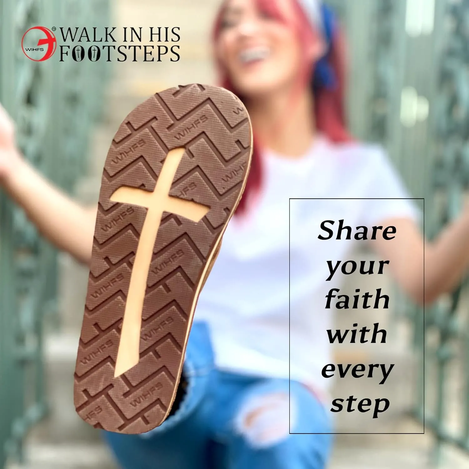 Women’s Christian Clothing and Footwear, Cross Bottom Women’s Sandals, Flip Flops for Women with John 3:16 Bible Verse, Unique Christian Apparel