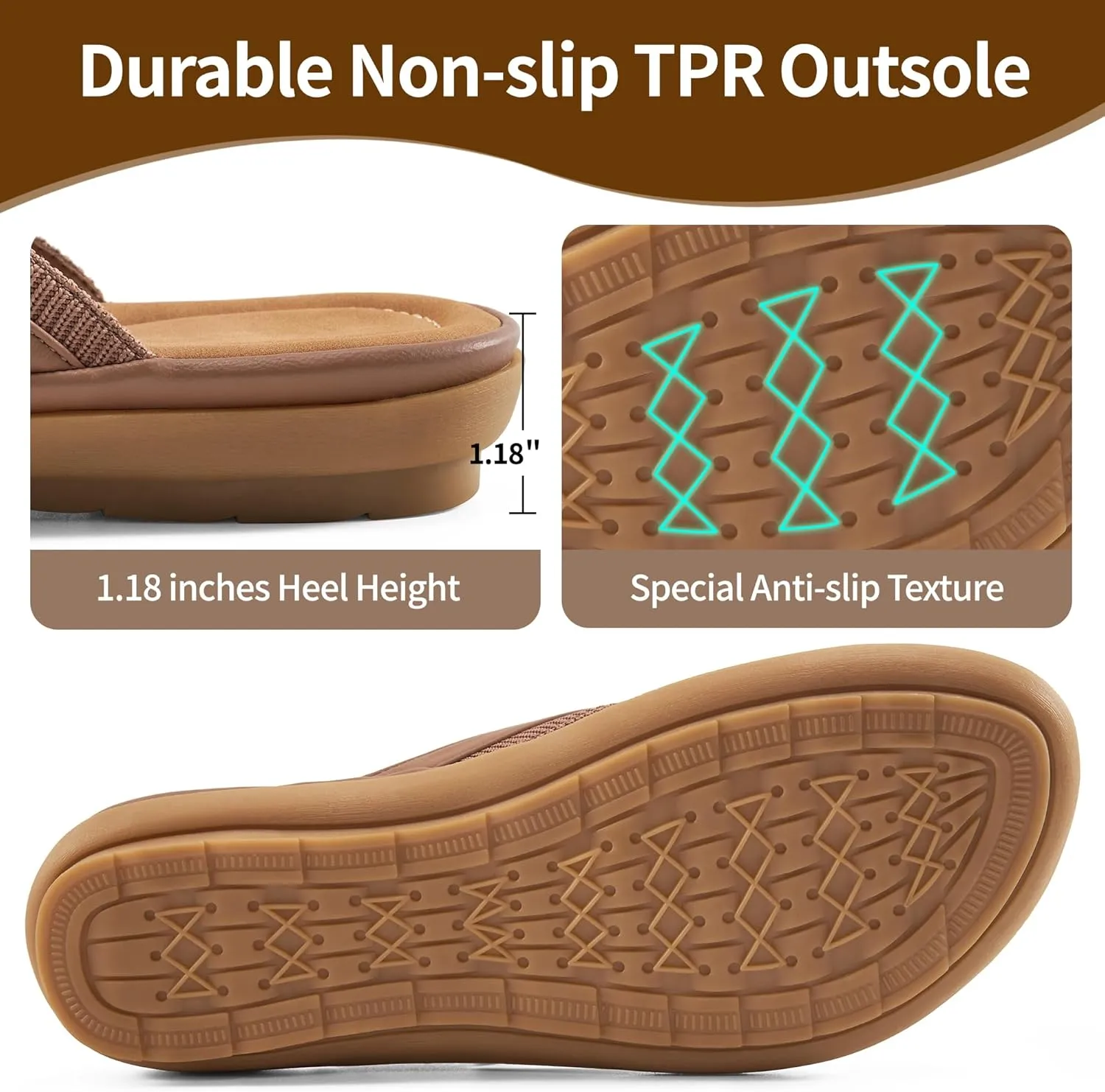 Womens Flip Flops Dressy : Comfortable Summer Thong Sandals - Ladies Casual Walking Shoes
