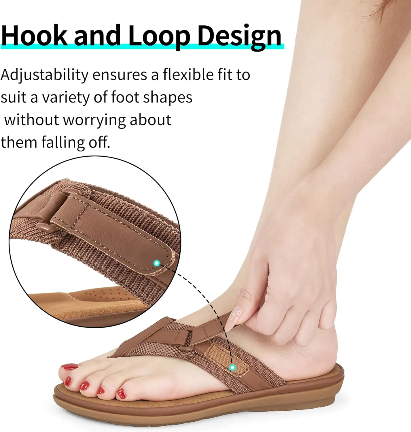 Womens Flip Flops Dressy : Comfortable Summer Thong Sandals - Ladies Casual Walking Shoes