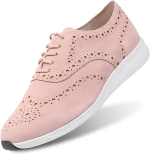 Women's Oxfords Classic Lace Up Vintage Round Toe Flat Originalno Brogues Dress Sneakers for Women
