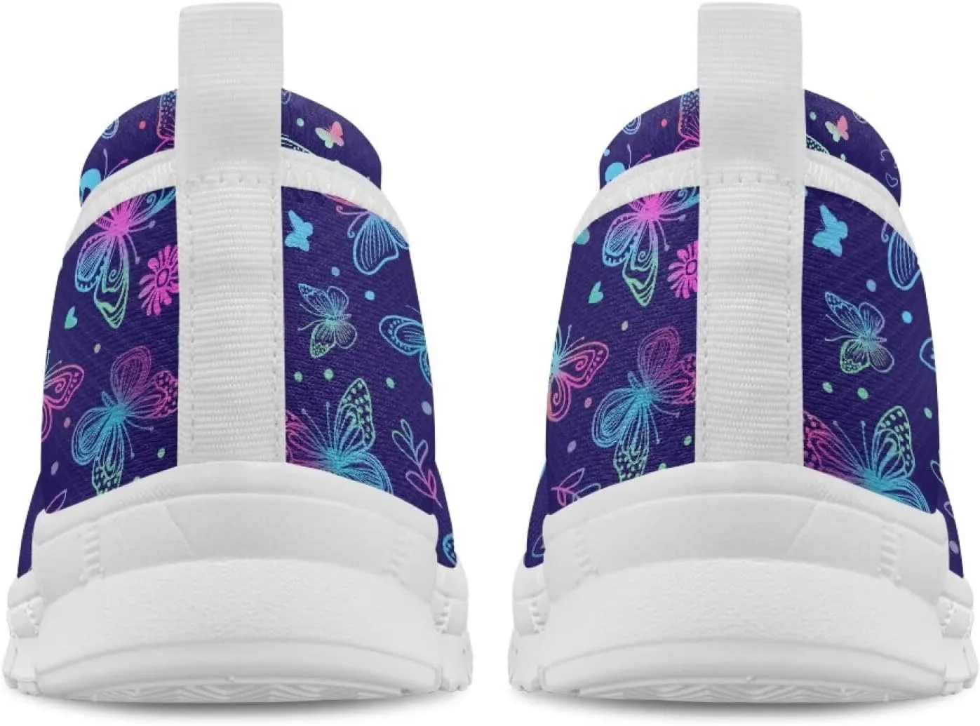 Womens Slip on Walking Shoes Stylish Floral Casual Loafers Lightweight Comfortable Ladies Soft Travel Footwear SizeUS 6-11