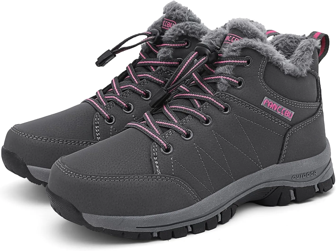 Women's Snow Boots Fur Lined Warm Ankle Boot Waterproof Anti-Slip Winter Outdoor Sports Shoes…