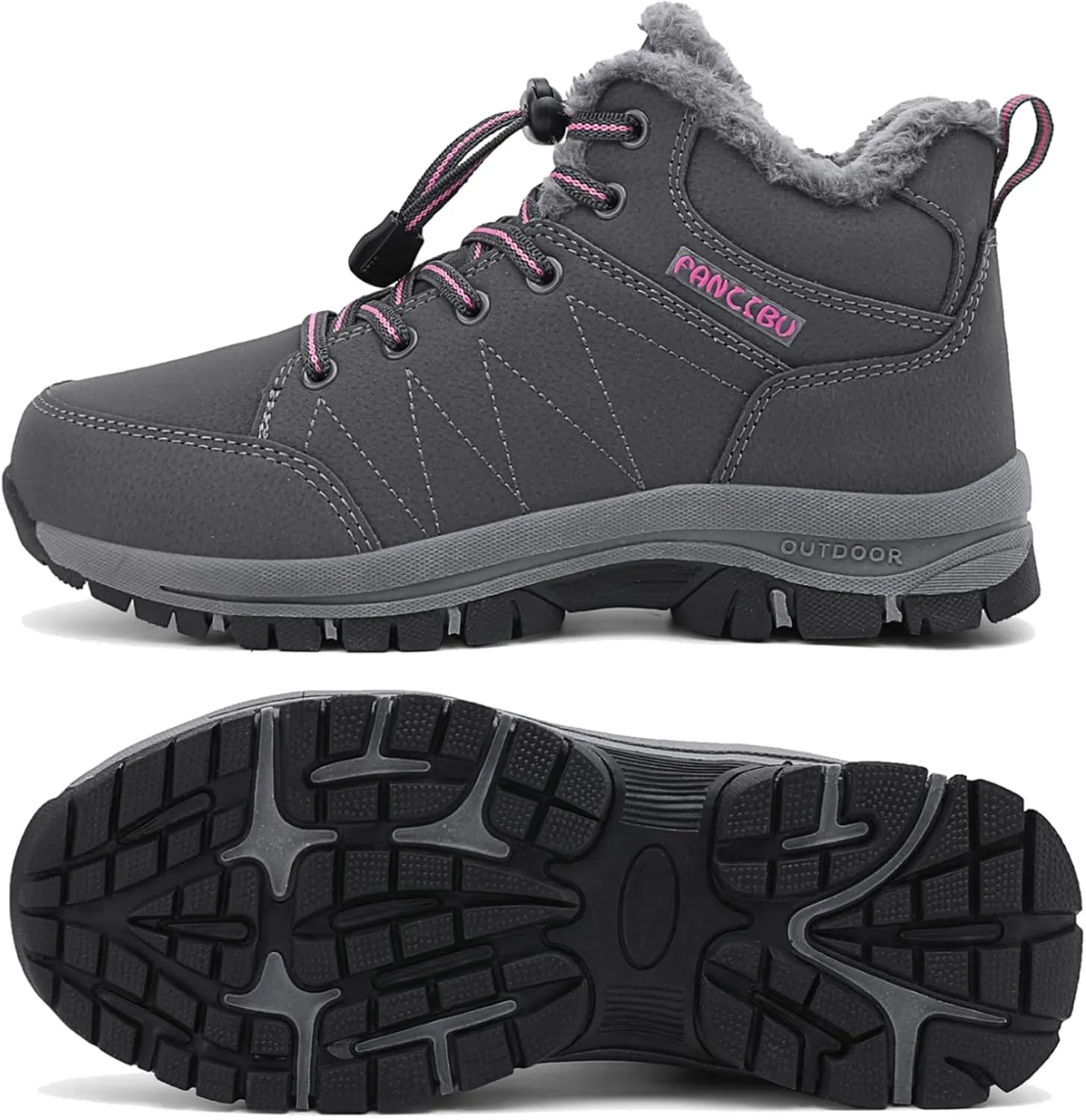 Women's Snow Boots Fur Lined Warm Ankle Boot Waterproof Anti-Slip Winter Outdoor Sports Shoes…