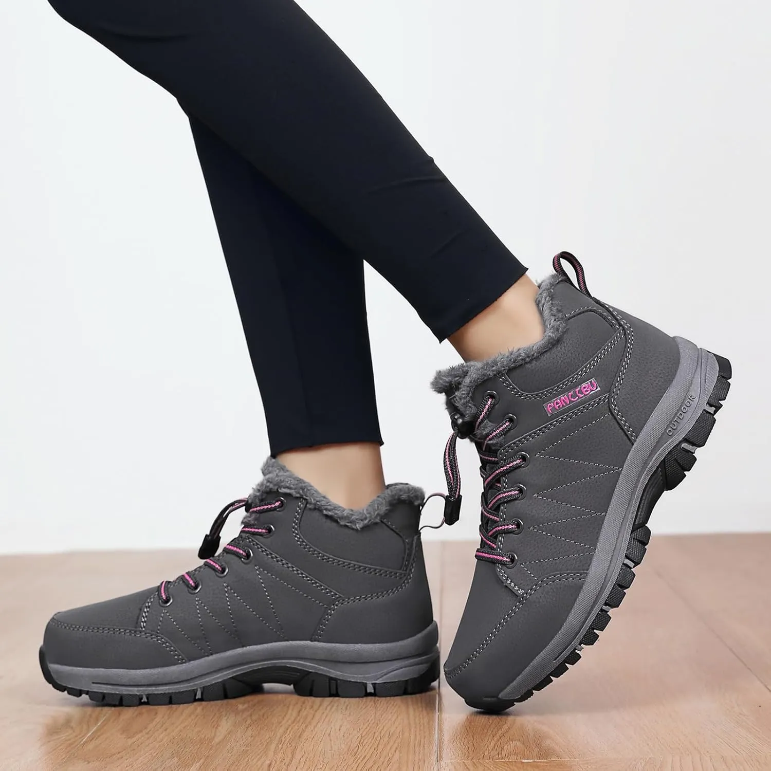 Women's Snow Boots Fur Lined Warm Ankle Boot Waterproof Anti-Slip Winter Outdoor Sports Shoes…