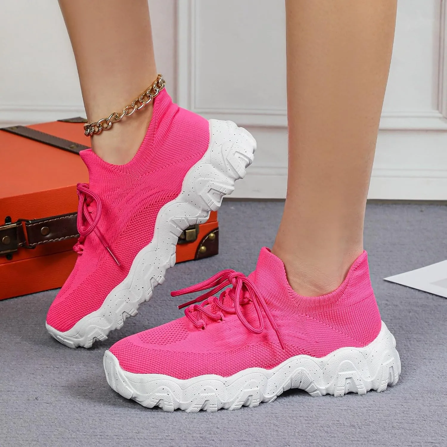 Womens Tennis Shoes Summer Slip On Mesh Breathable Walking Sneakers Comfortable Arch Support Orthopedic Sneakers Non-Slip Nurse Babe Shoes Fashion Outdoor Running Trainer