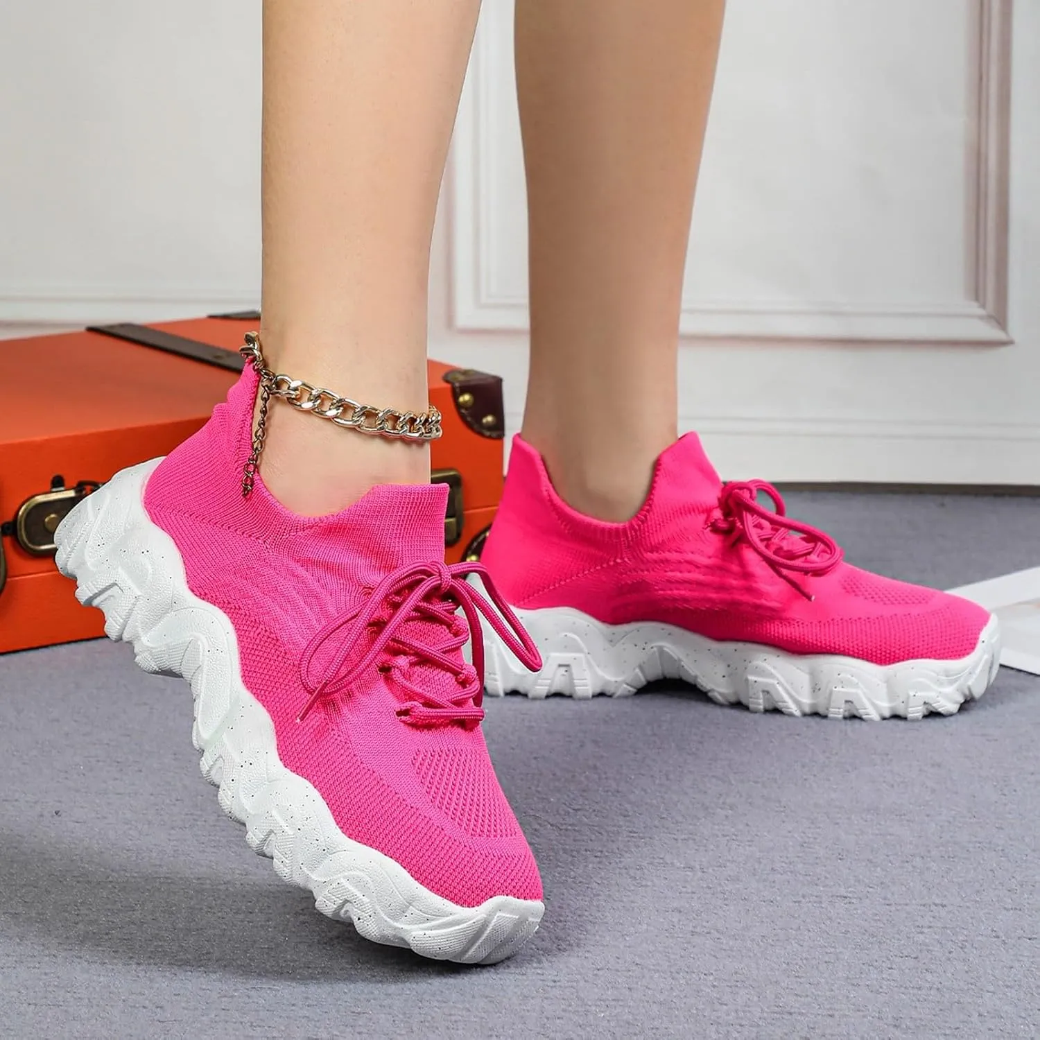 Womens Tennis Shoes Summer Slip On Mesh Breathable Walking Sneakers Comfortable Arch Support Orthopedic Sneakers Non-Slip Nurse Babe Shoes Fashion Outdoor Running Trainer