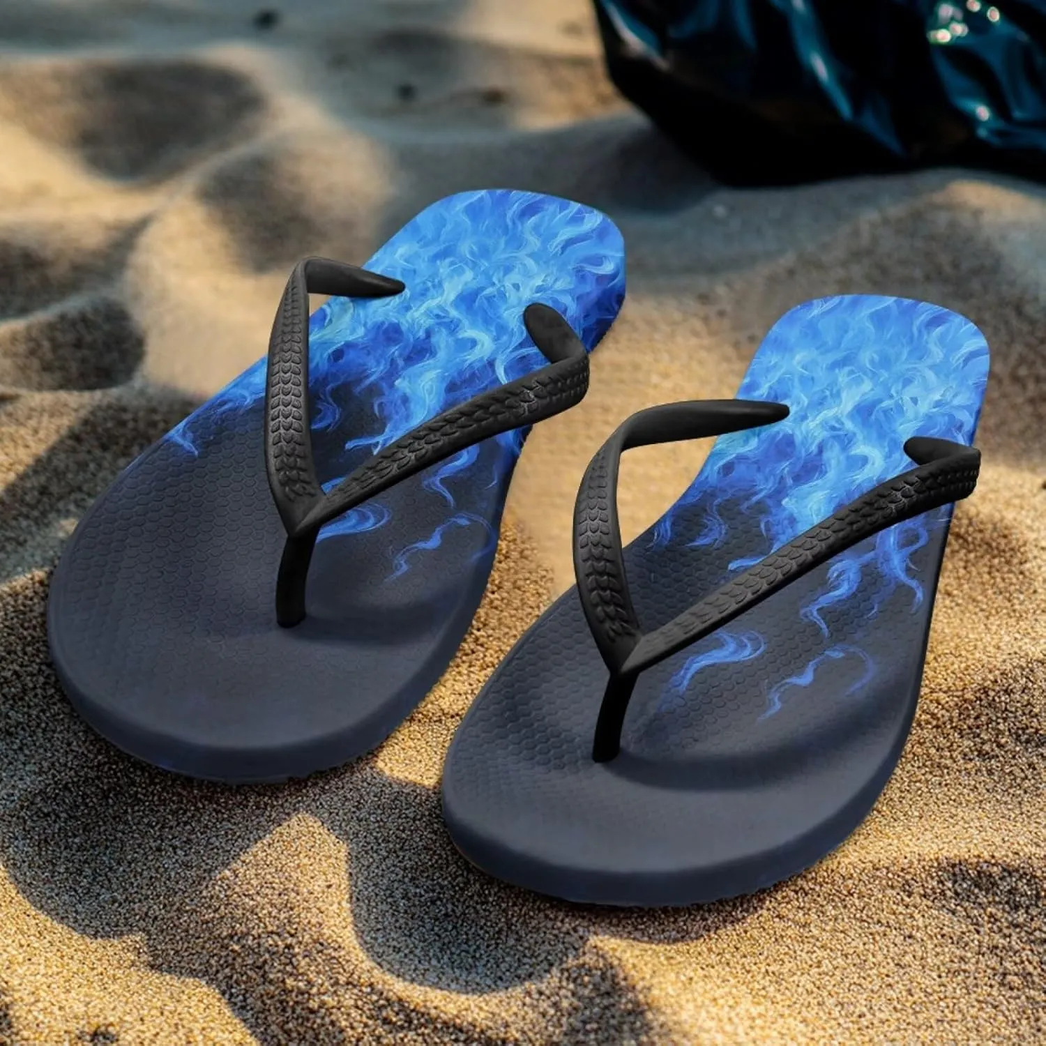 Womens Thong Flip Flop Flat Sandals Non-Slip Wide Width Beach Flip Flops Casual Bathroom Shoes