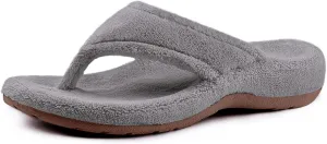Women's Thong Spa Slippers with Arch Support Flip Flop House Slippers for Women Indoor and Outdoor