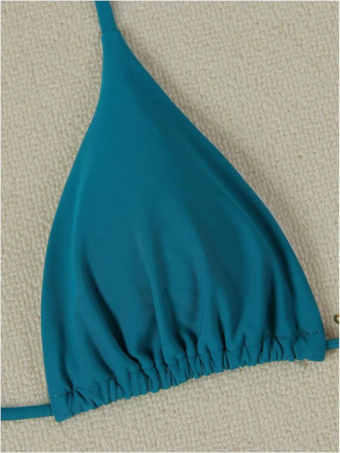 Women's Two Piece Bikini Set Star Decor Halter Triangle Swimsuit Tie Side Bathing Suit Beachwear