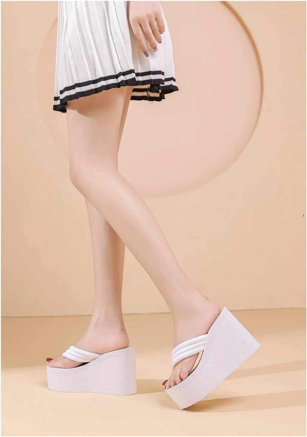 Womens Wedge Sandals Platform Sandals Women Chunky Wedge flip flops Sandals for Women
