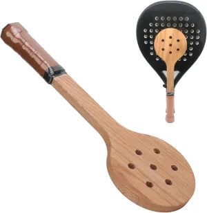 Wooden Tennis Spoon, Wooden Spoon Tennis Training Aid Tennis Racket Sweet Spot Trainer, Tennis Pointer Tennis Hitting Training for Accurate Swing Practice