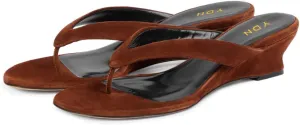 YDN Women Comfortable Open Toe Flip Flop Sandals Slip On Wedge Low Heel Slides Slippers Daily Shopping Outdoor Shoes Size 4-16 US