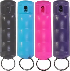 Zarc Vexor Police Strength Pepper Spray, Flip-Top Finger Grip, 20  Shots, 10-12 Ft. Range - 4 Pack